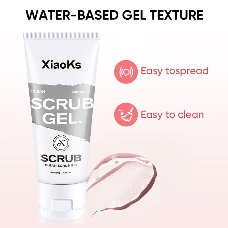 XiaoKs Scrub Gel Exfoliating Facial Cleanser for All Skin Types - Gentle Aroma Deep Cleansing Moisturizing Radiant Skin Care Solution