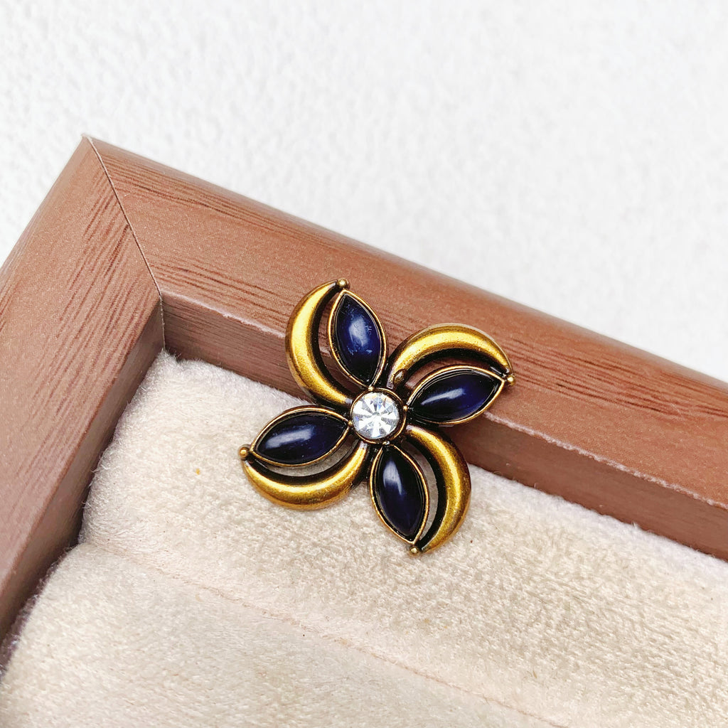 Fashion high-end small fragrance style metal buttons dotted with oil hollow metal buttons coat large clothes clothing accessories