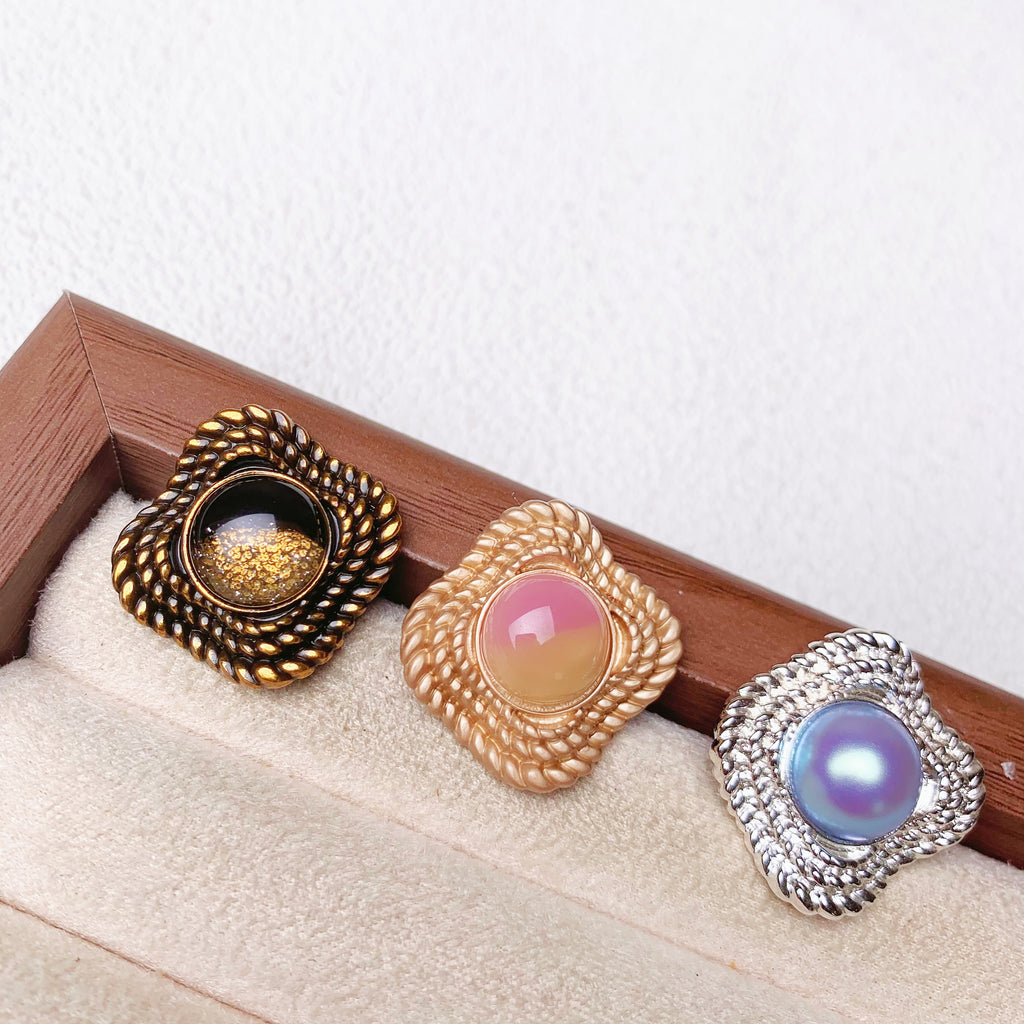 Pearl metal buttons, garment accessories, hand-sewn accessories, cardigan shirt jacket coat buttons, Chanel-style plating process