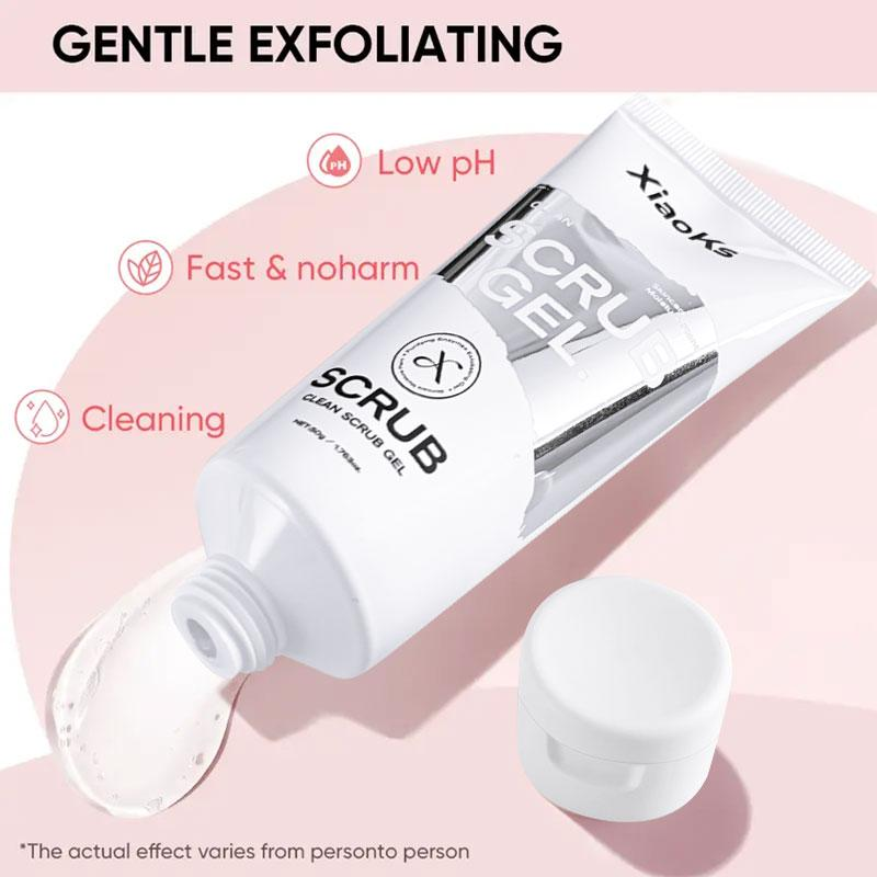 XiaoKs Scrub Gel Exfoliating Facial Cleanser for All Skin Types - Gentle Aroma Deep Cleansing Moisturizing Radiant Skin Care Solution